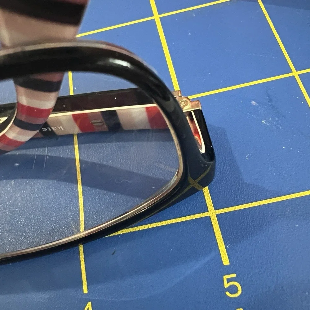 KATE SPADE Frames W Case NEW YORK CALLEY 807 BLACK RED PINK  So Happy To See You - Picture 12 of 16